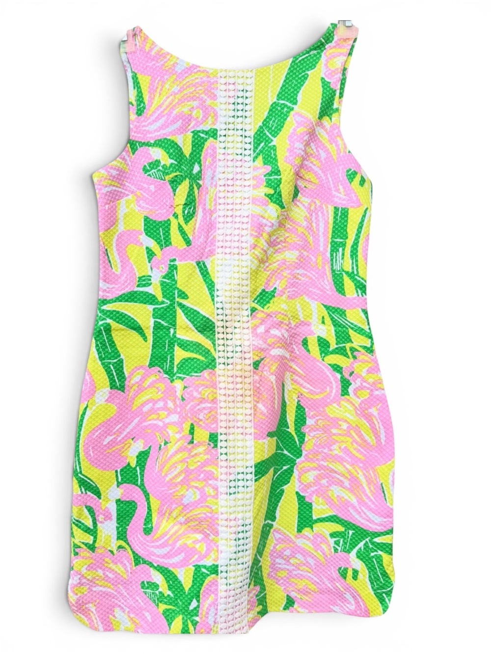 NWT Lilly Pulitzer By Target Large Flamingo Fan Dance Shift Dress Women’s 6